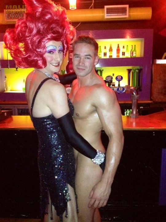 Rare picture of Kieran Hayler in his days as a male stripper